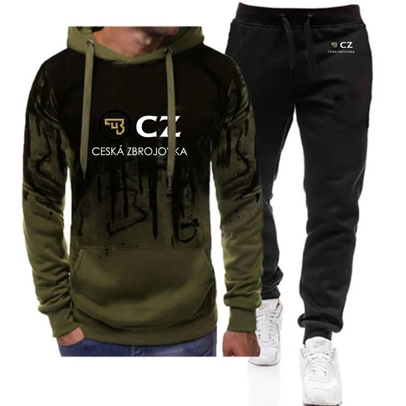 2023 весенне-осенние мужские новые толстовки с капюшоном с градиентом цвета CZ Ceska Zbrojovka High Street + брючный костюм для отдыха
2023 весенне-осенние мужские новые толстовки с капюшоном с градиентом цвета CZ Ceska Zbrojovka High Street + брючный костюм для отдыха