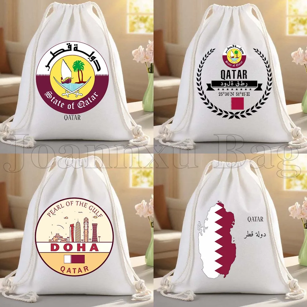 Doha Qatar Country Map Qatari Flag Arab Gifts Canvas Drawstring Bags Soccer Backpack Gym Sackpack String Bag for Hiking Sports
Doha Qatar Country Map Qatari Flag Arab Gifts Canvas Drawstring Bags Soccer Backpack Gym Sackpack String Bag for Hiking Sports