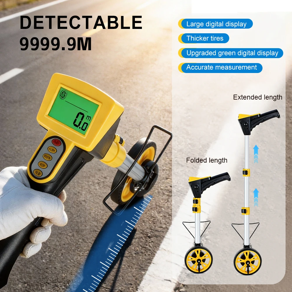 Manual Push-Roll Distance Measurer Road Measurement Wheel Digital Display Outdoor Rolling Push Gauge Engineering Survey Ruler
Manual Push-Roll Distance Measurer Road Measurement Wheel Digital Display Outdoor Rolling Push Gauge Engineering Survey Ruler