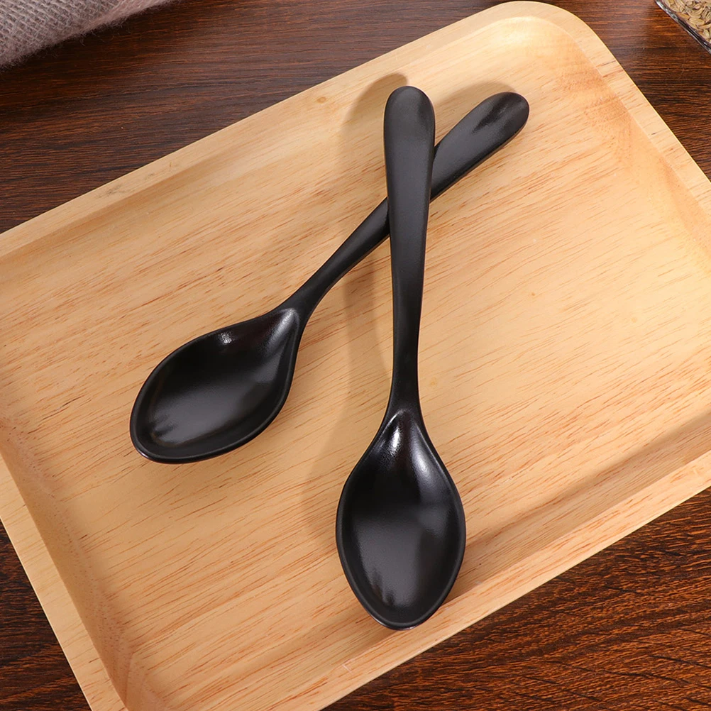 8 pcs Black Matte Soup Spoon Rice Serving Salad Kitchen Melamine Spoons Smooth Asian Style Convenient Strong Decoration
8 pcs Black Matte Soup Spoon Rice Serving Salad Kitchen Melamine Spoons Smooth Asian Style Convenient Strong Decoration