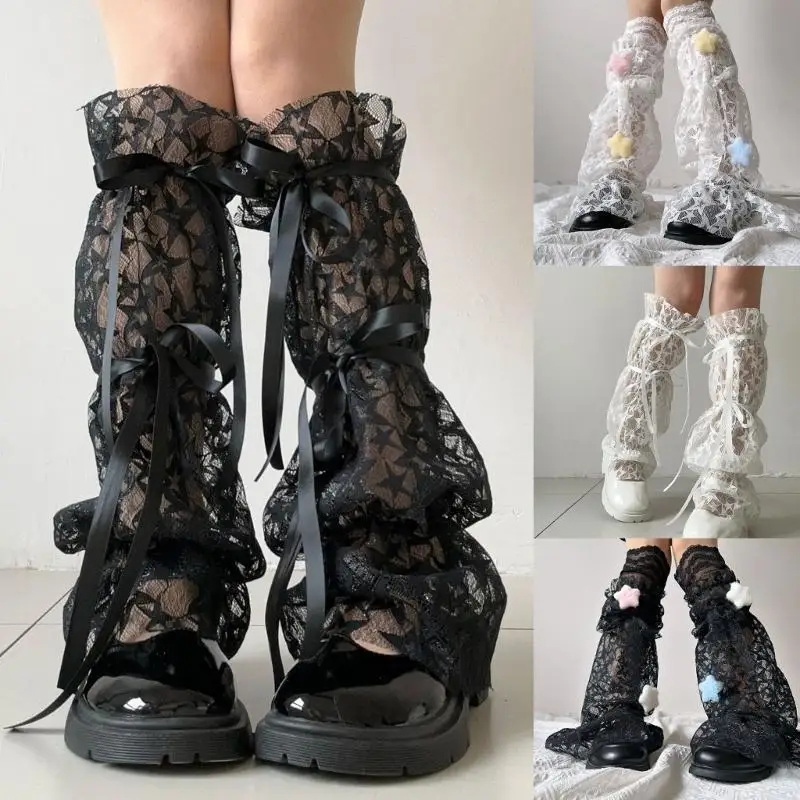 Star Lace Leg Warmers with Adjustable Tie Oversized Leg Covers Socks for Women Y1AC
Star Lace Leg Warmers with Adjustable Tie Oversized Leg Covers Socks for Women Y1AC