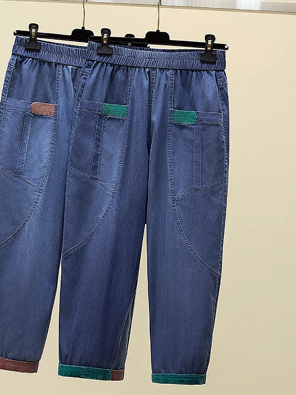 Summer Thin Denim High Waist Loose Long Slimming Jeans Women's plus Size Casual Style Trousers Harlan Dad Pants Breathable
Summer Thin Denim High Waist Loose Long Slimming Jeans Women's plus Size Casual Style Trousers Harlan Dad Pants Breathable