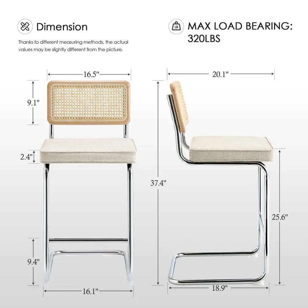 Rattan Counter Stools Set of 3, 26 Mid Century Modern Bar Stools, Linen Fabric Counter Height Barstool with Solid Wood Back amp
Rattan Counter Stools Set of 3, 26 Mid Century Modern Bar Stools, Linen Fabric Counter Height Barstool with Solid Wood Back amp