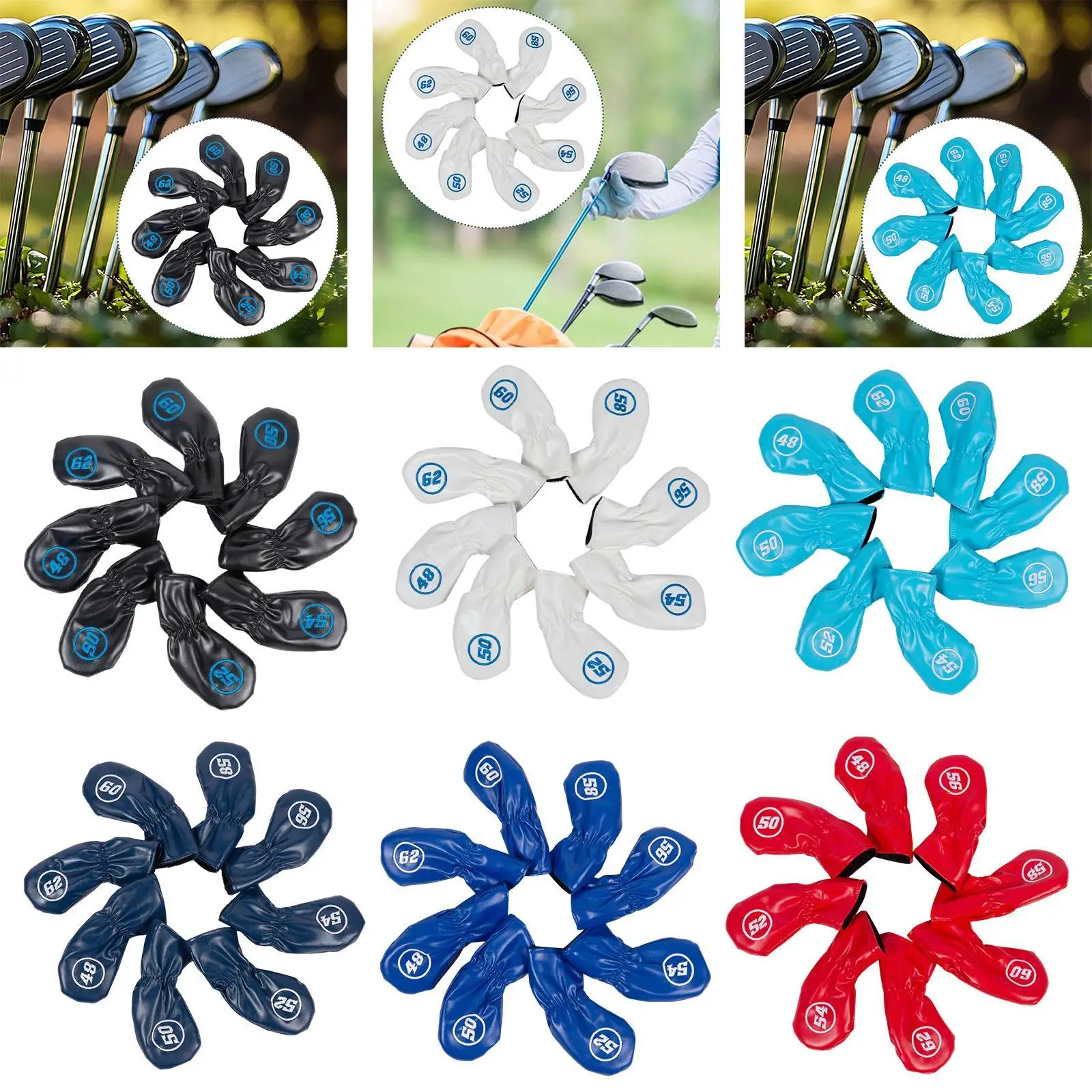 8x Golf Iron Head Covers Embroidery with Number Men Women Golf Wedge Covers Set Protection Golf Iron Headcover Headcover Sleeve
8x Golf Iron Head Covers Embroidery with Number Men Women Golf Wedge Covers Set Protection Golf Iron Headcover Headcover Sleeve