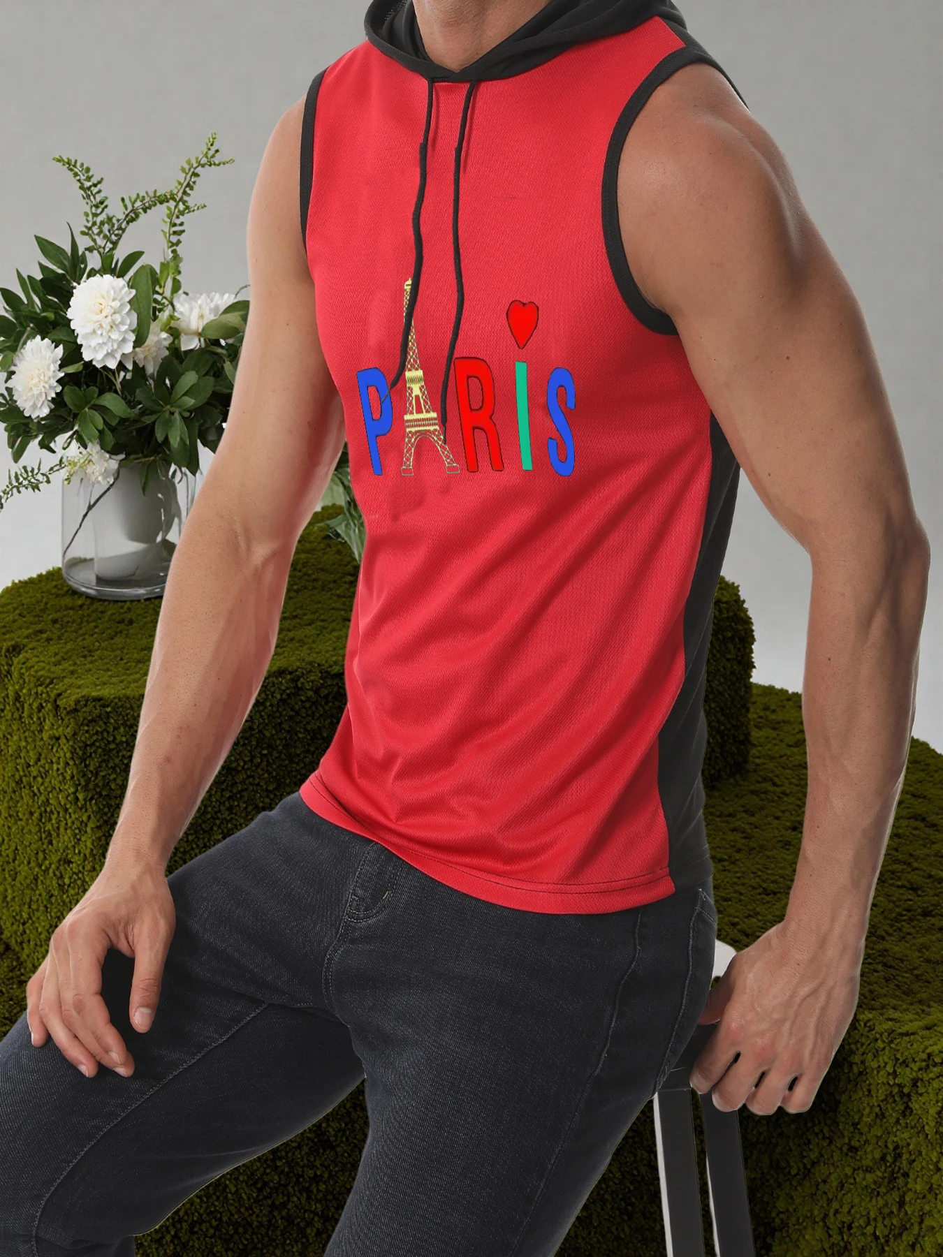 Men's Fitness Sports Vest Paris Printed Letter Casual Entertainment T-Shirt Active Wear Comfortable Breathable Workout Tank Top
Men's Fitness Sports Vest Paris Printed Letter Casual Entertainment T-Shirt Active Wear Comfortable Breathable Workout Tank Top