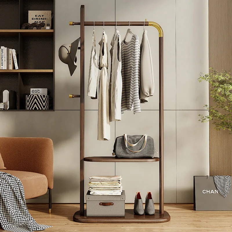 All solid wood hanger floor bedroom light luxury simple modern coat rack indoor room drying rack rack
All solid wood hanger floor bedroom light luxury simple modern coat rack indoor room drying rack rack