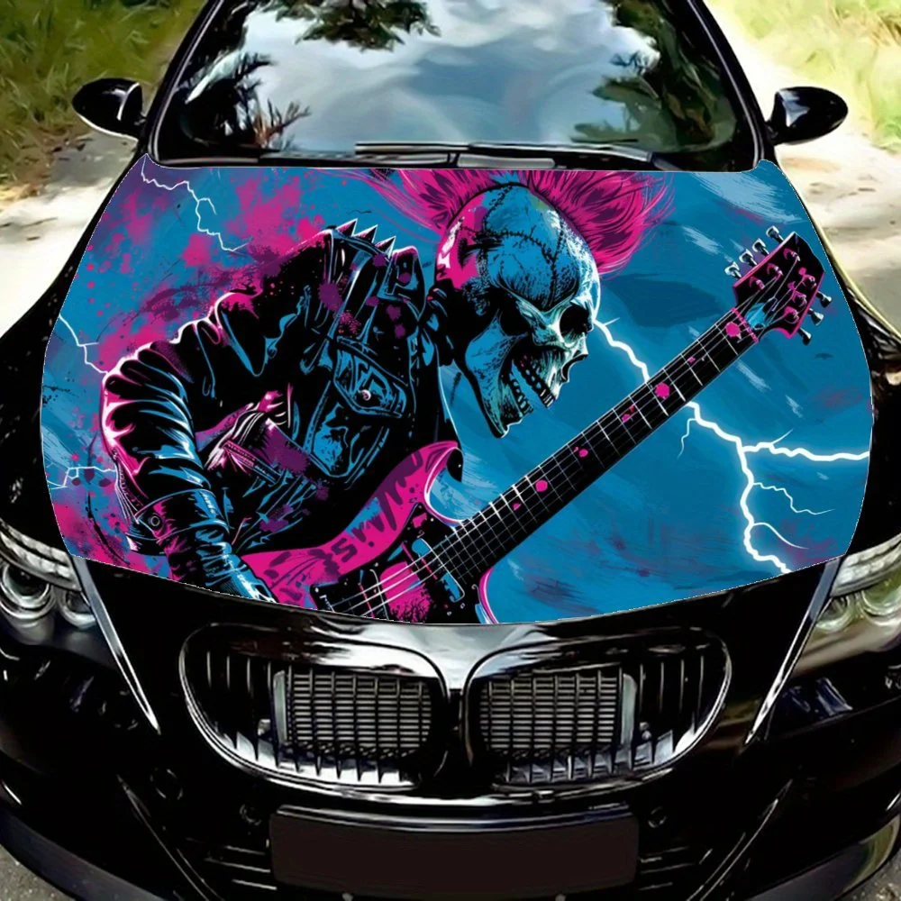 Rock Punk Skeleton Car Hood Decal,Self-Adhesive PVC hood Sticker Decor Scratch Resistant Sticker Protect,Auto Accessories Gift
Rock Punk Skeleton Car Hood Decal,Self-Adhesive PVC hood Sticker Decor Scratch Resistant Sticker Protect,Auto Accessories Gift