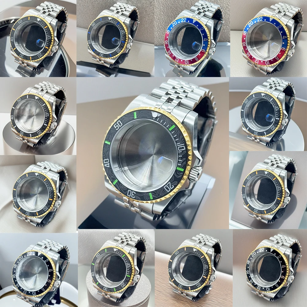 Aluminum Bezel Sapphire 40mm Case 28.5mm Dial NH34 NH35 NH36 NH38 NH39 NH70 Movement SilverGold Watch Box SUB GMT
Aluminum Bezel Sapphire 40mm Case 28.5mm Dial NH34 NH35 NH36 NH38 NH39 NH70 Movement SilverGold Watch Box SUB GMT