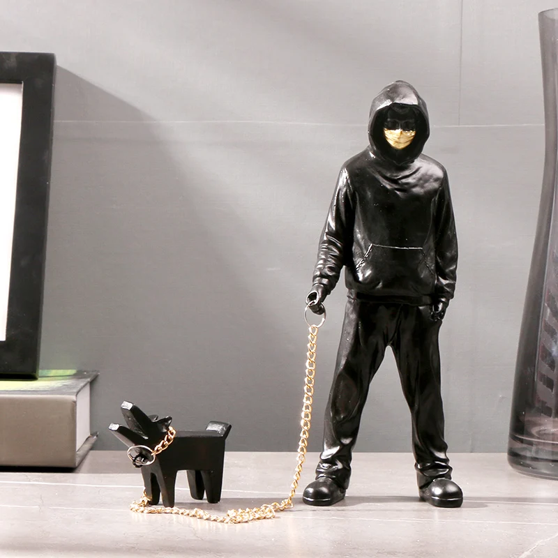 Banksy Boy Walk Dog Statue Puppy Figure Sculpture Home Decoration Living Room Bedroom Bookcase Desktop Decorative accessories
Banksy Boy Walk Dog Statue Puppy Figure Sculpture Home Decoration Living Room Bedroom Bookcase Desktop Decorative accessories