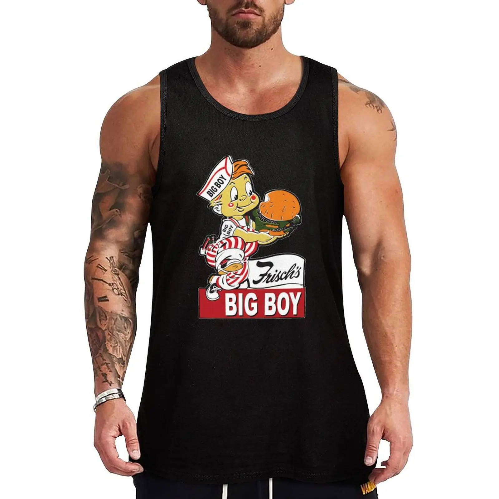 Frisch's Big Boy vintage advertising Tank Top anime clothes Men's singlets sleeveless tshirts for men
Frisch's Big Boy vintage advertising Tank Top anime clothes Men's singlets sleeveless tshirts for men