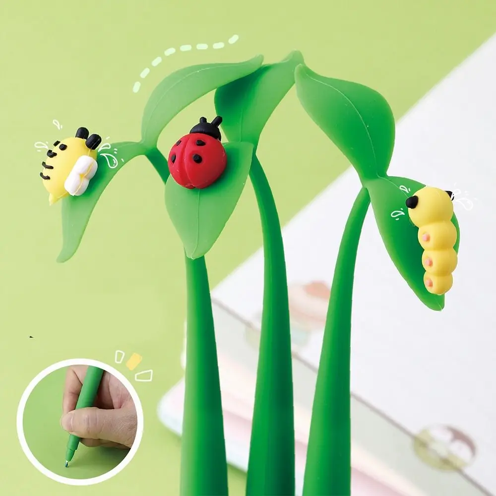 Cute ST Nib Flowers Insects Leaves Pen Black Ink 0.5mm Neutral Gel Pen Writing Smoothly Quick-Drying Signature Pen Stationery
Cute ST Nib Flowers Insects Leaves Pen Black Ink 0.5mm Neutral Gel Pen Writing Smoothly Quick-Drying Signature Pen Stationery