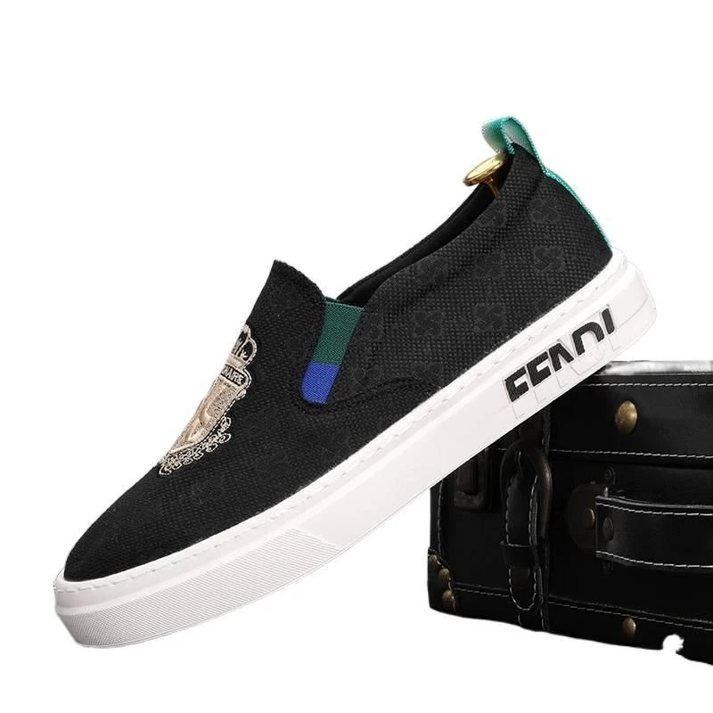 New Spring Men's Shoes Chinese Style Breathable Plaid Shoes No-Lace Men's Low-Top Casual Canvas Shoes
New Spring Men's Shoes Chinese Style Breathable Plaid Shoes No-Lace Men's Low-Top Casual Canvas Shoes