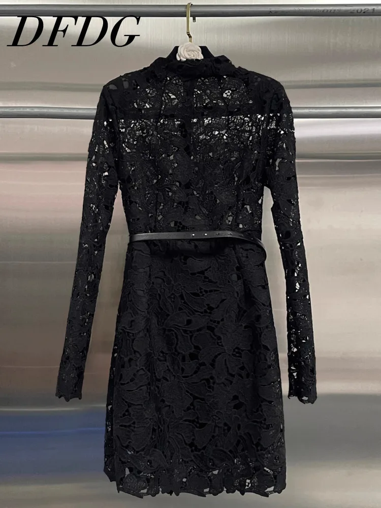 DFDG женское черное элегантное дизайнерское платье с воротником-стойкой и нерегулярной вышивкой, кружевное длинное платье, весенне-летнее вечернее платье
DFDG женское черное элегантное дизайнерское платье с воротником-стойкой и нерегулярной вышивкой, кружевное длинное платье, весенне-летнее вечернее платье