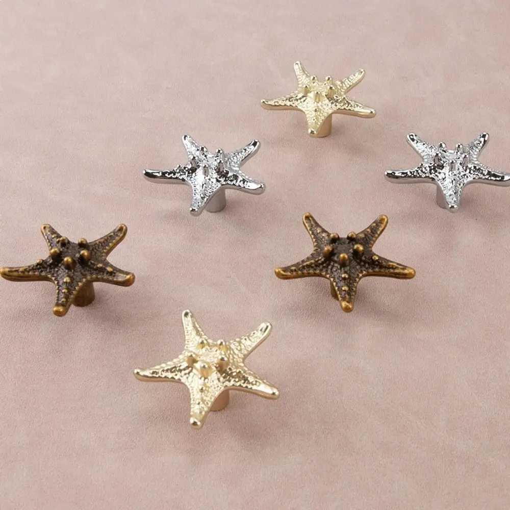 Ancient Gold Silver Starfish Handle Single Hole Furniture Hardware Bronze Handle Durable Ocean Style Retro Knob Cupboard
Ancient Gold Silver Starfish Handle Single Hole Furniture Hardware Bronze Handle Durable Ocean Style Retro Knob Cupboard