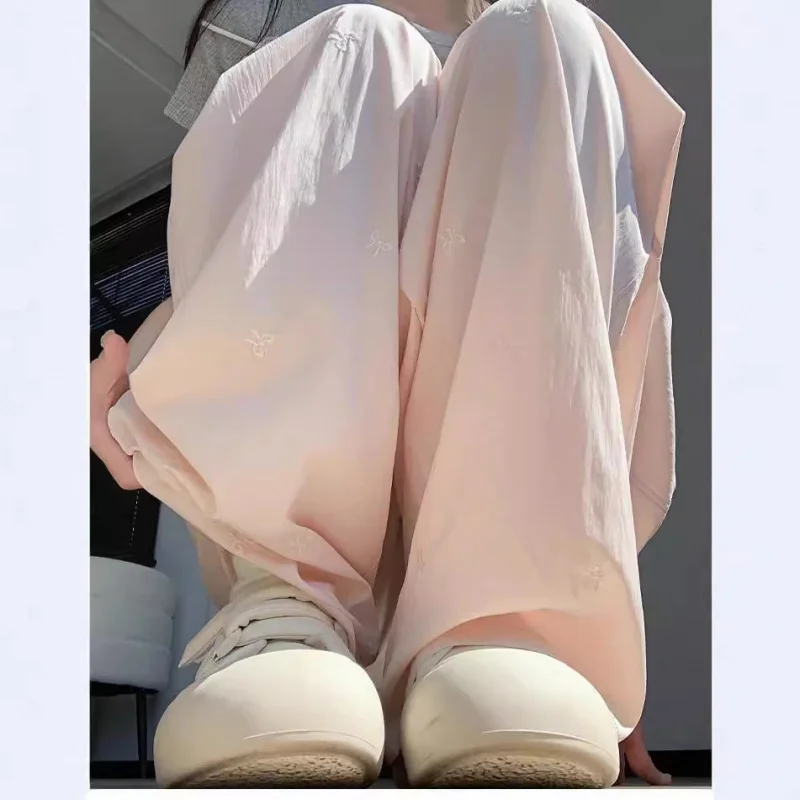 Vinegar Texture Quick-Dry Yamamoto Pants Women Summer Bowknot Embroidery Lazy Walk Draped Wide-Leg Pants
Vinegar Texture Quick-Dry Yamamoto Pants Women Summer Bowknot Embroidery Lazy Walk Draped Wide-Leg Pants