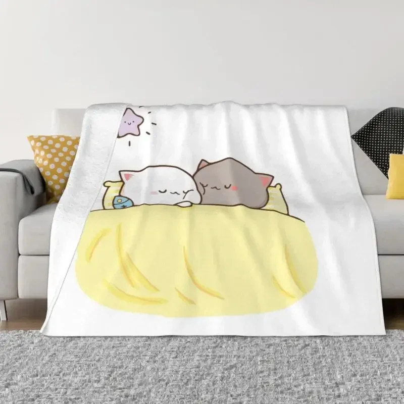 Ультрамягкое флисовое одеяло Peach and Goma Mochi Cat Sleeping, теплое фланелевое одеяло для спальни, автомобиля, дивана, покрывало
Ультрамягкое флисовое одеяло Peach and Goma Mochi Cat Sleeping, теплое фланелевое одеяло для спальни, автомобиля, дивана, покрывало
