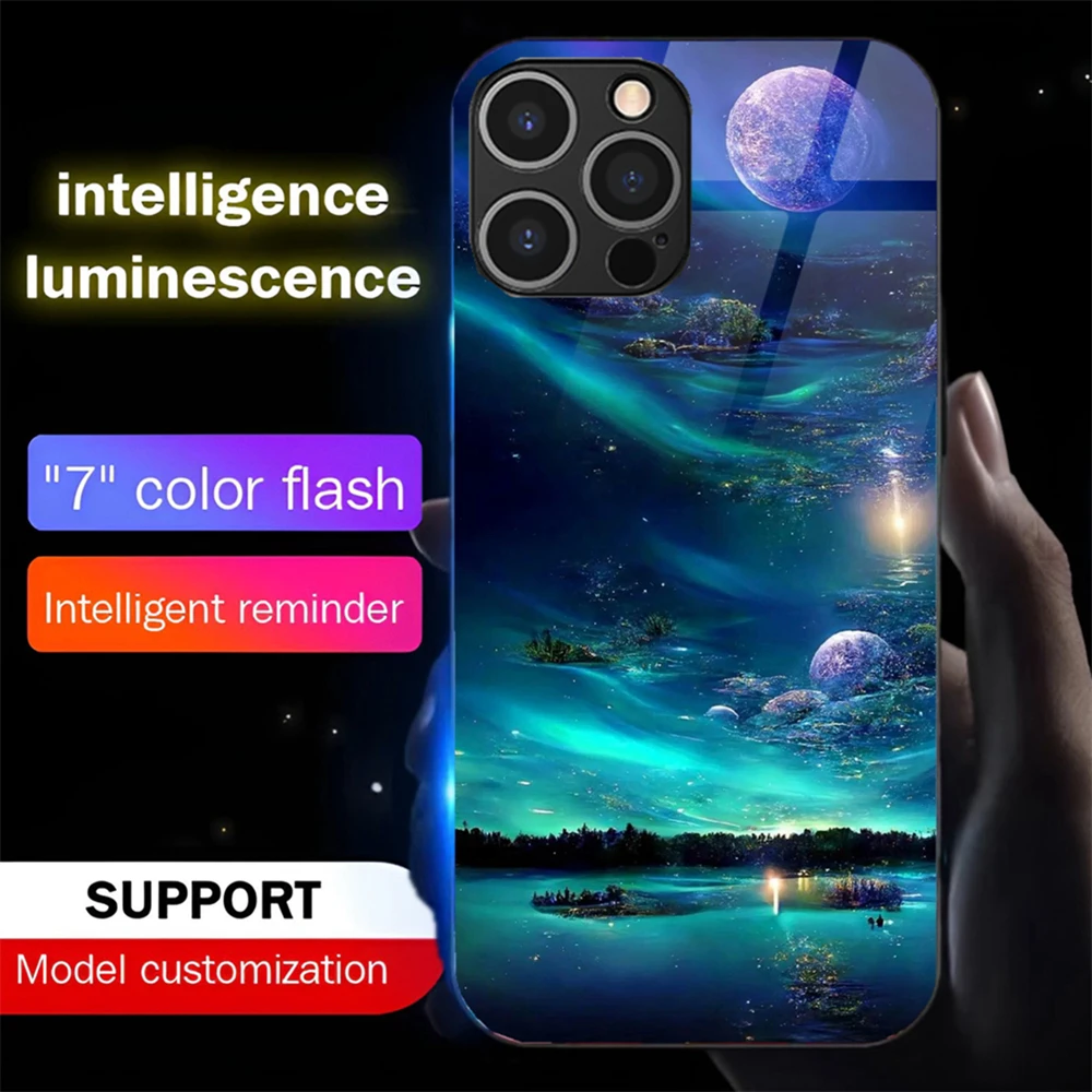 2025 Pretty Galaxy Beach LED Light Glow Luminous Tempered Glass Phone Case For Samsung S25 S24 S23 S22 S21 S20 FE Plus Ultra
2025 Pretty Galaxy Beach LED Light Glow Luminous Tempered Glass Phone Case For Samsung S25 S24 S23 S22 S21 S20 FE Plus Ultra