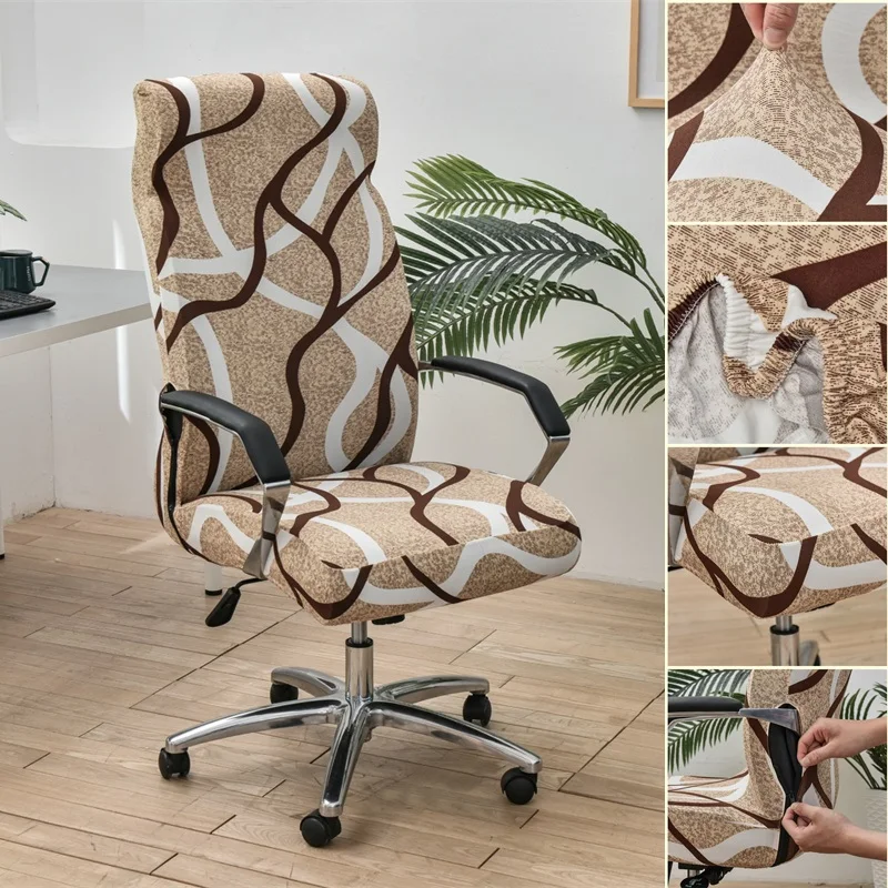 Elastic Office Chair Cover Geometry Printed Gaming Chairs Slipcover Rotating Swivel Computer Seat Chair Covers Internet Bar Home
Elastic Office Chair Cover Geometry Printed Gaming Chairs Slipcover Rotating Swivel Computer Seat Chair Covers Internet Bar Home