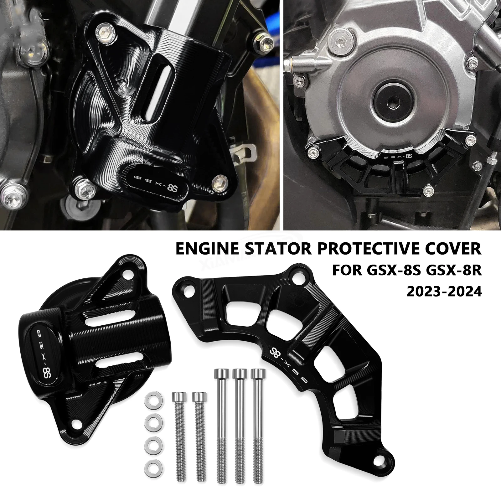 For GSX8S GSX8R GSX 8S 8R 2023 2024 Motorcycle CNC Parts Left Right Engine Stator Protective Cover Guard Protectors Frame Slider
For GSX8S GSX8R GSX 8S 8R 2023 2024 Motorcycle CNC Parts Left Right Engine Stator Protective Cover Guard Protectors Frame Slider