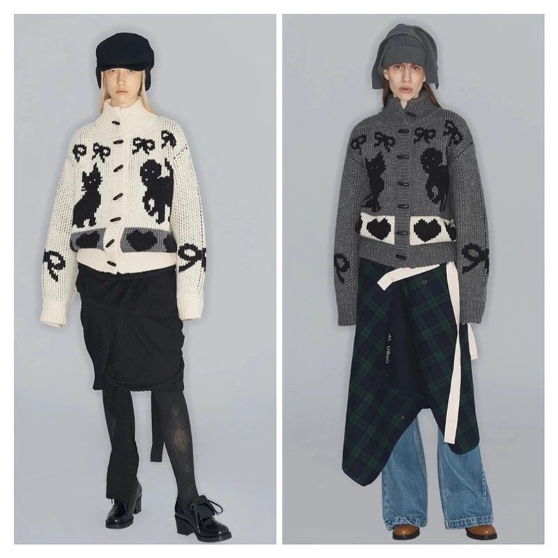 Seoul Limited Открытый вязаный свитер Jaet Cute Animal Thi Knit Cardigan Sweet Sle Loose Fit Long Sve round Ne Warmth Au...
Seoul Limited Открытый вязаный свитер Jaet Cute Animal Thi Knit Cardigan Sweet Sle Loose Fit Long Sve round Ne Warmth Au...