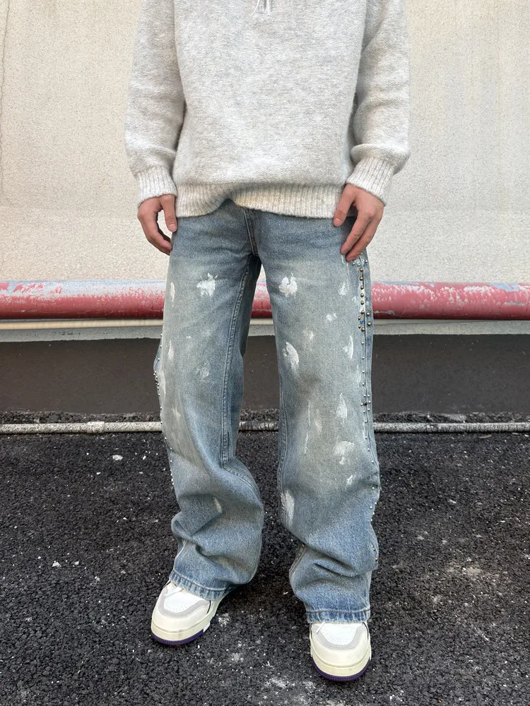 Retro Washed American Street CleanFit Loose Straight Leg Jeans Men's Denim Long Pants Comfortable Breathable Spring Season
Retro Washed American Street CleanFit Loose Straight Leg Jeans Men's Denim Long Pants Comfortable Breathable Spring Season