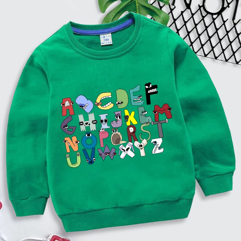 Alphabet Lore Letter Print Sweatshirt Children Autumn Spring Thin Pullovers Boys Girls O-neck Sweatshirts Kids Anime Clothes
Alphabet Lore Letter Print Sweatshirt Children Autumn Spring Thin Pullovers Boys Girls O-neck Sweatshirts Kids Anime Clothes
