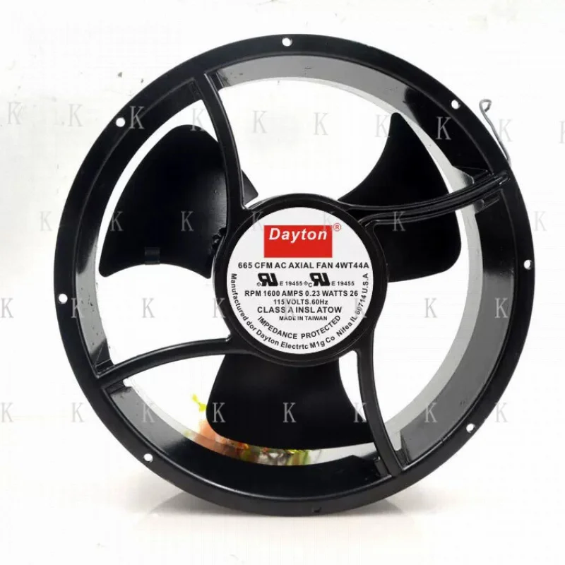 C FOR Dayton 665 CFM AC Axial Fan 4WT44A 25489 25.4CM AC115V 0.23A 2wires
C FOR Dayton 665 CFM AC Axial Fan 4WT44A 25489 25.4CM AC115V 0.23A 2wires