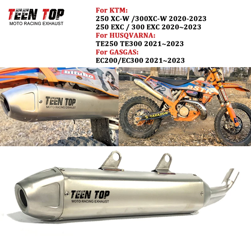 OEM Offroad Bike Slip-on Exhaust For GASGAS EC200 EC300 Exhaust Muffler For KTM 300EXC 300XCW Exhaust Tailpipe 21-23 Escape Moto
OEM Offroad Bike Slip-on Exhaust For GASGAS EC200 EC300 Exhaust Muffler For KTM 300EXC 300XCW Exhaust Tailpipe 21-23 Escape Moto