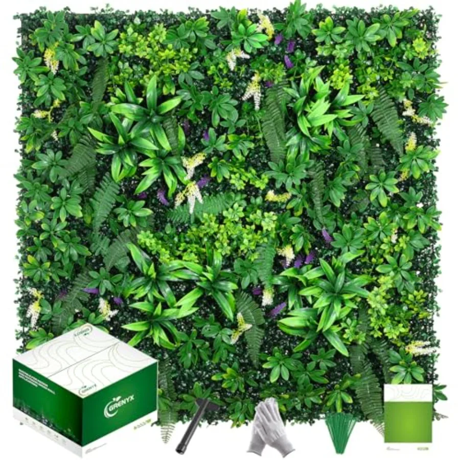 Artificial Grass Wall Panels 20x20 12pcs for indoor weddings outdoor gardens - UV protected polyethylene green realistic textur
Artificial Grass Wall Panels 20x20 12pcs for indoor weddings outdoor gardens - UV protected polyethylene green realistic textur