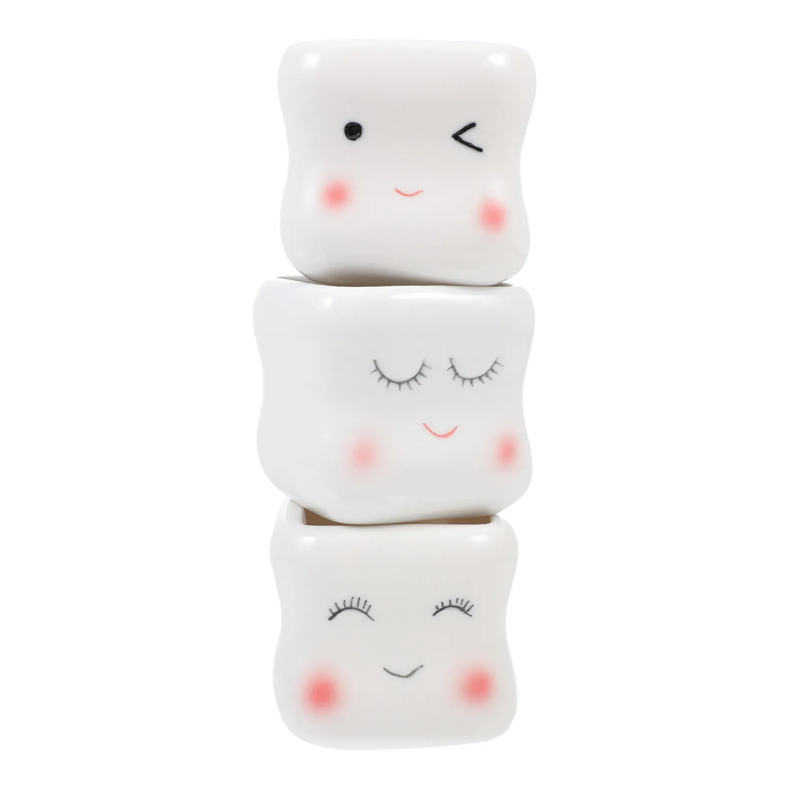 3Pcs Smiling Face Succulent Flowerpot Ceramic Indoor Plants Container Home Decor Garden Planter Lovely Simple Design White
3Pcs Smiling Face Succulent Flowerpot Ceramic Indoor Plants Container Home Decor Garden Planter Lovely Simple Design White