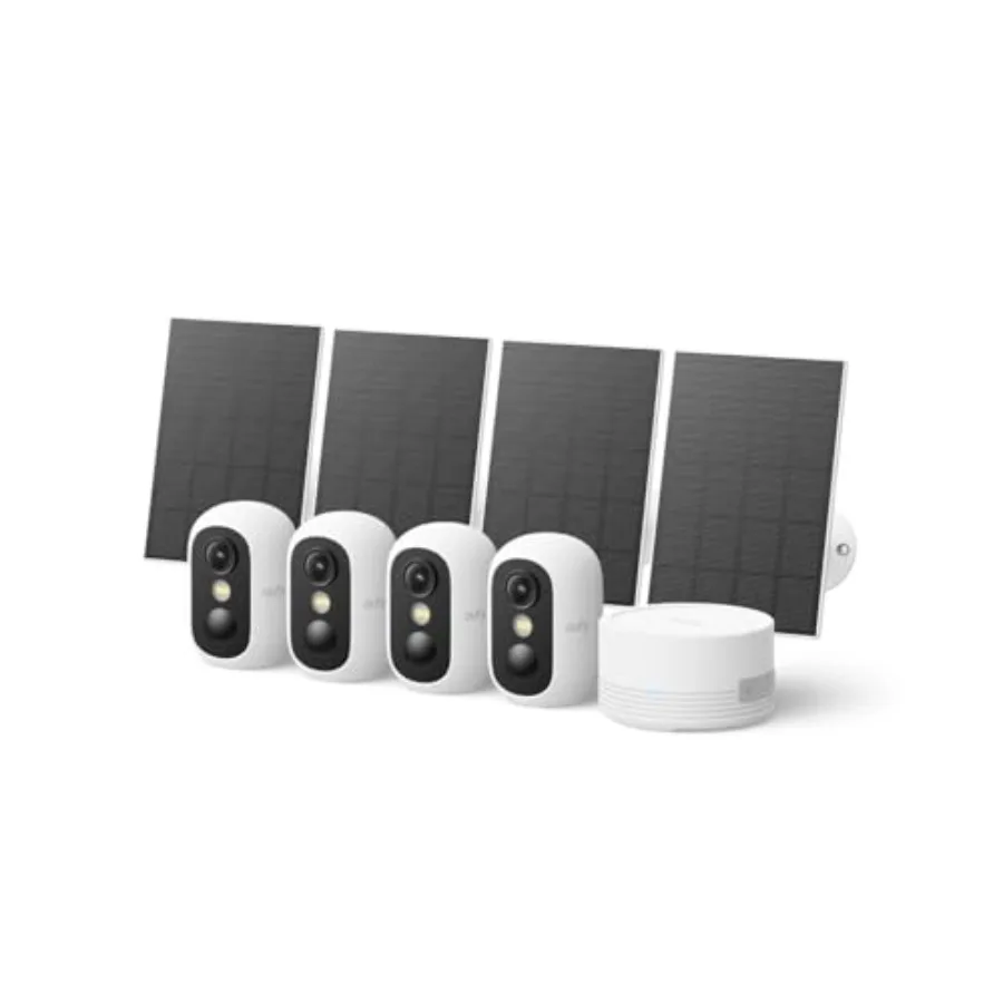 C35 4-Cam Kit with Solar Panel Wireless Security Camera for Outdoor and Indoor Use Magnetic Mount Color Night Vision Local Stor
C35 4-Cam Kit with Solar Panel Wireless Security Camera for Outdoor and Indoor Use Magnetic Mount Color Night Vision Local Stor
