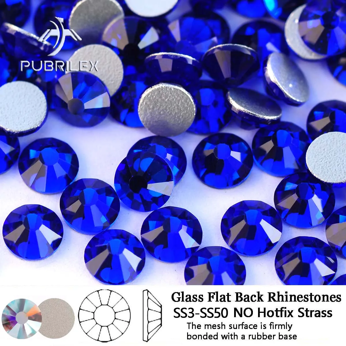 Sapphire Flatback Rhinestones Glass Rhinestones NO Glue HotFix Loose Crystal Gemstonesfor Nail Art and Craft Garment
Sapphire Flatback Rhinestones Glass Rhinestones NO Glue HotFix Loose Crystal Gemstonesfor Nail Art and Craft Garment