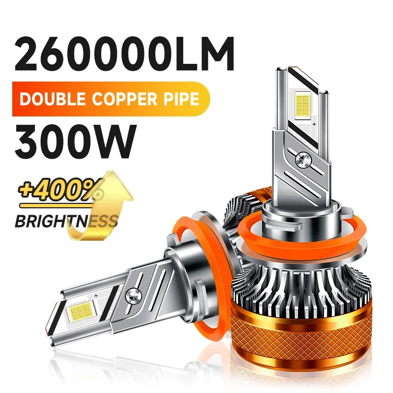 Upgraded H11 LED Headlamp Bulbs Canbus No Flickering For 300W 260000LM Car High Low Beam Turbo Fan H11 Led Headlight 6000K White
Upgraded H11 LED Headlamp Bulbs Canbus No Flickering For 300W 260000LM Car High Low Beam Turbo Fan H11 Led Headlight 6000K White