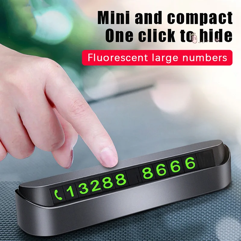 Универсальный автомобильный номерной знак для временной парковки и карта с номером телефона
Универсальный автомобильный номерной знак для временной парковки и карта с номером телефона