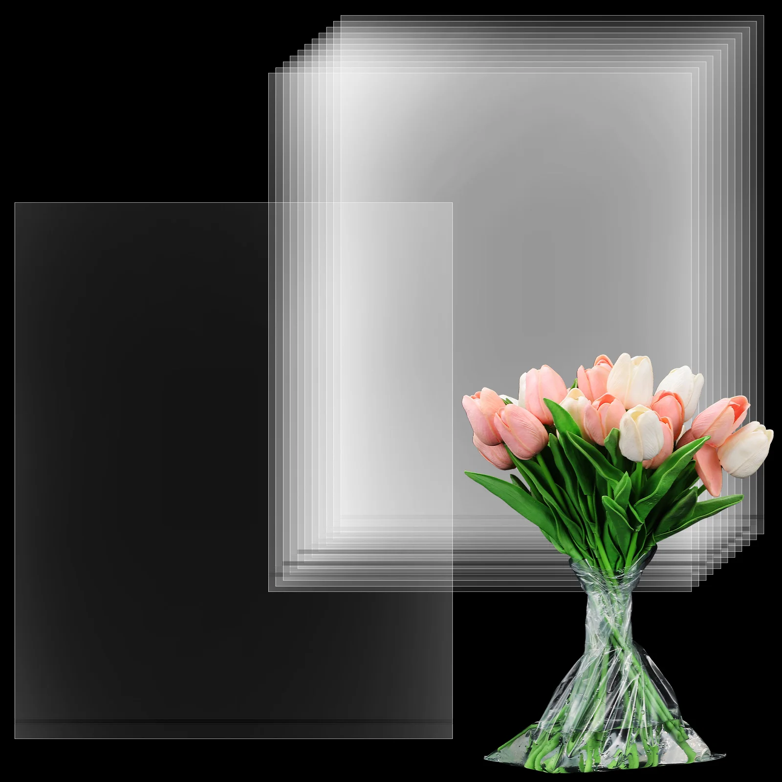 50pcs Clear Bag Bouquet Freshkeeping Clear Flower Bouquet Bags Packaging PE Material Flower Water Retainer Bag Floral Sleeve
50pcs Clear Bag Bouquet Freshkeeping Clear Flower Bouquet Bags Packaging PE Material Flower Water Retainer Bag Floral Sleeve