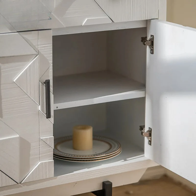 B&B Style Romantic White Decorative Cabinet - Entrance Corridor Creative Storage Cabinet
B&B Style Romantic White Decorative Cabinet - Entrance Corridor Creative Storage Cabinet