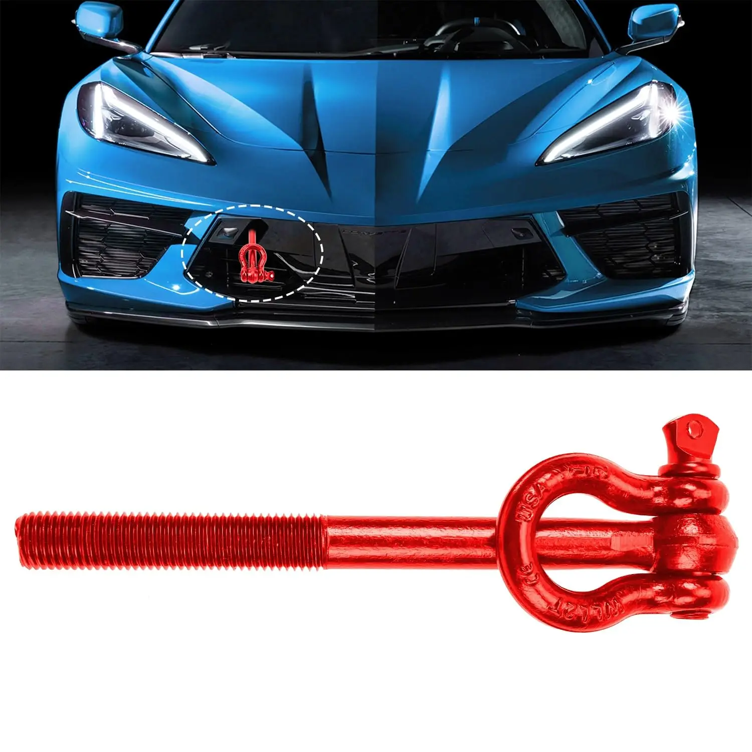 Red Alloy Steel Tow Hook With Threaded Rod And Eyelet For Front Bumper Emergency Towing 2014–2025 Sports Cars
Red Alloy Steel Tow Hook With Threaded Rod And Eyelet For Front Bumper Emergency Towing 2014–2025 Sports Cars