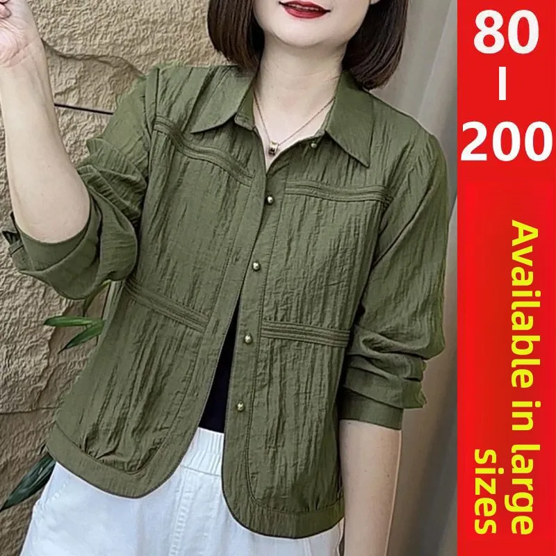 Long Sleeve Casual Shirt Women Autumn Winter Loose Fit Slimming Mom Style Versatile Young Looking Thickened Ladies Fashion
Long Sleeve Casual Shirt Women Autumn Winter Loose Fit Slimming Mom Style Versatile Young Looking Thickened Ladies Fashion