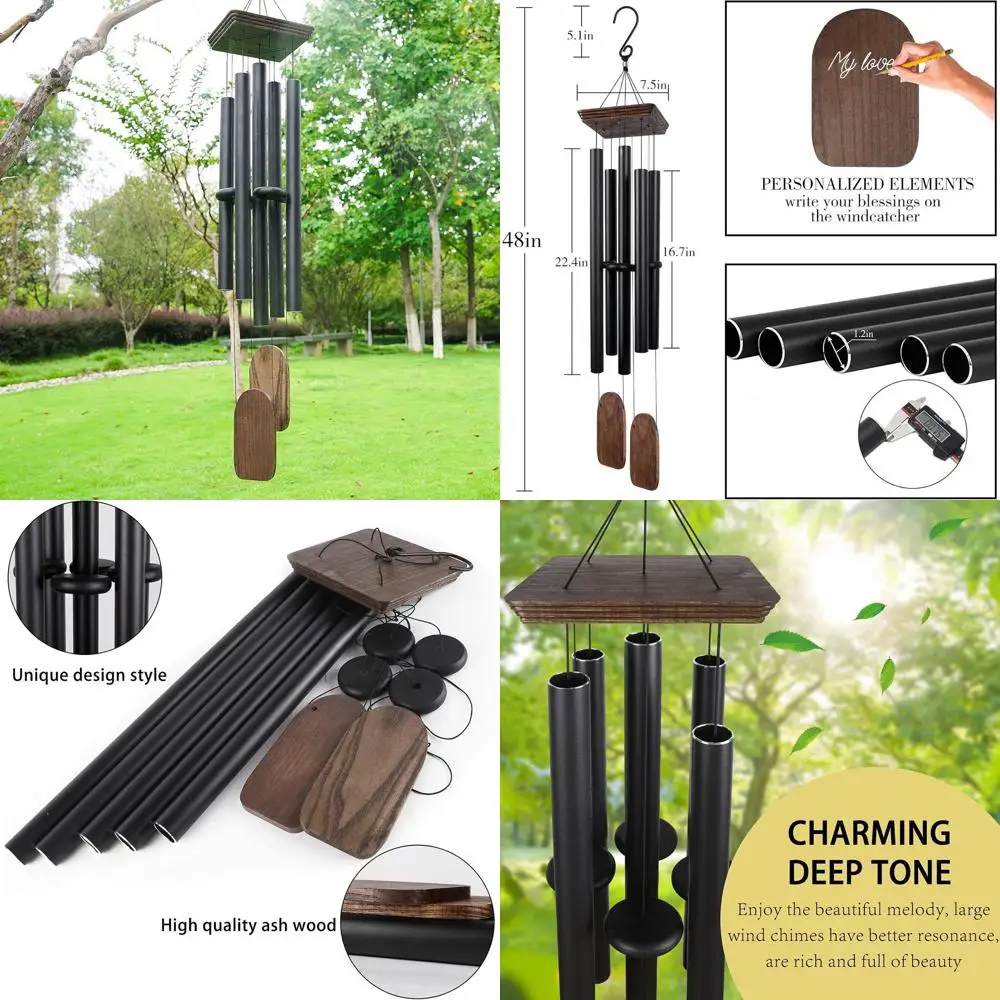 Большие деревянные колокольчики глубокого тона 48 — уличный декор для сада, патио, двора, идеальные мемориальные подарки ко Дню матери и Рождества
Большие деревянные колокольчики глубокого тона 48 — уличный декор для сада, патио, двора, идеальные мемориальные подарки ко Дню матери и Рождества