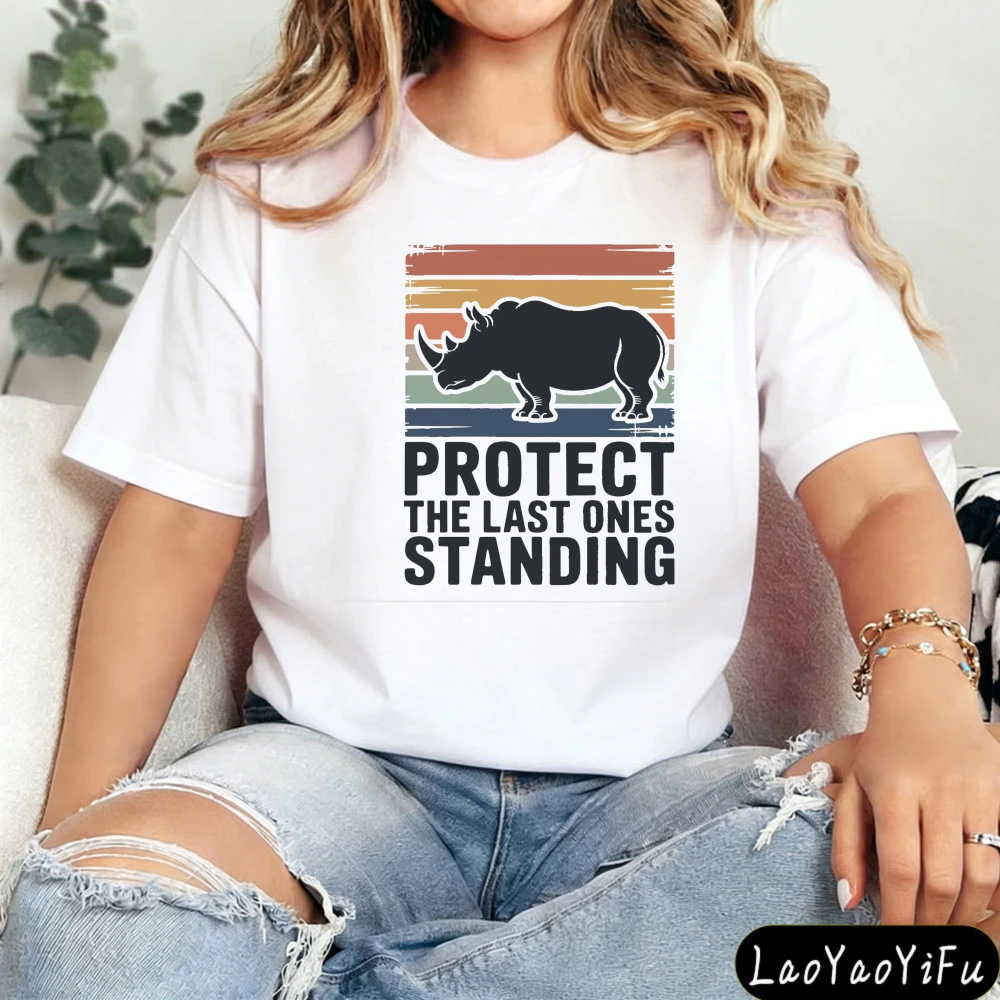 PROTECT THE LAST ONES STANDING Rhino T-Shirt Endangered Species Awareness Shirt Wildlife Awareness Tee Men Women Unisex Tops
PROTECT THE LAST ONES STANDING Rhino T-Shirt Endangered Species Awareness Shirt Wildlife Awareness Tee Men Women Unisex Tops