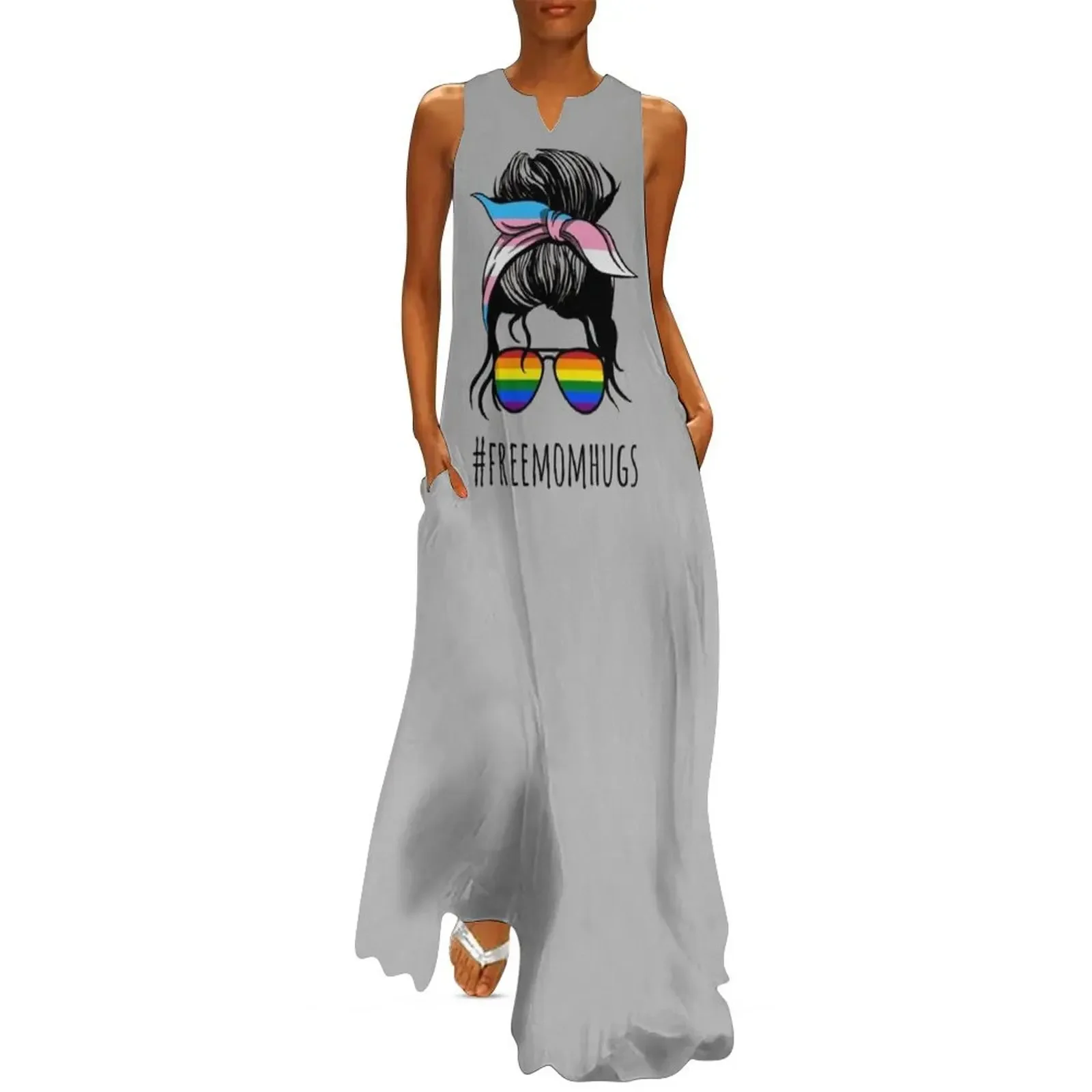 Free Mom Hugs IV - Messy Bun Rainbow Gay Trans Pride Long Dress sexy dress for women dresses with long sleeves Dress
Free Mom Hugs IV - Messy Bun Rainbow Gay Trans Pride Long Dress sexy dress for women dresses with long sleeves Dress