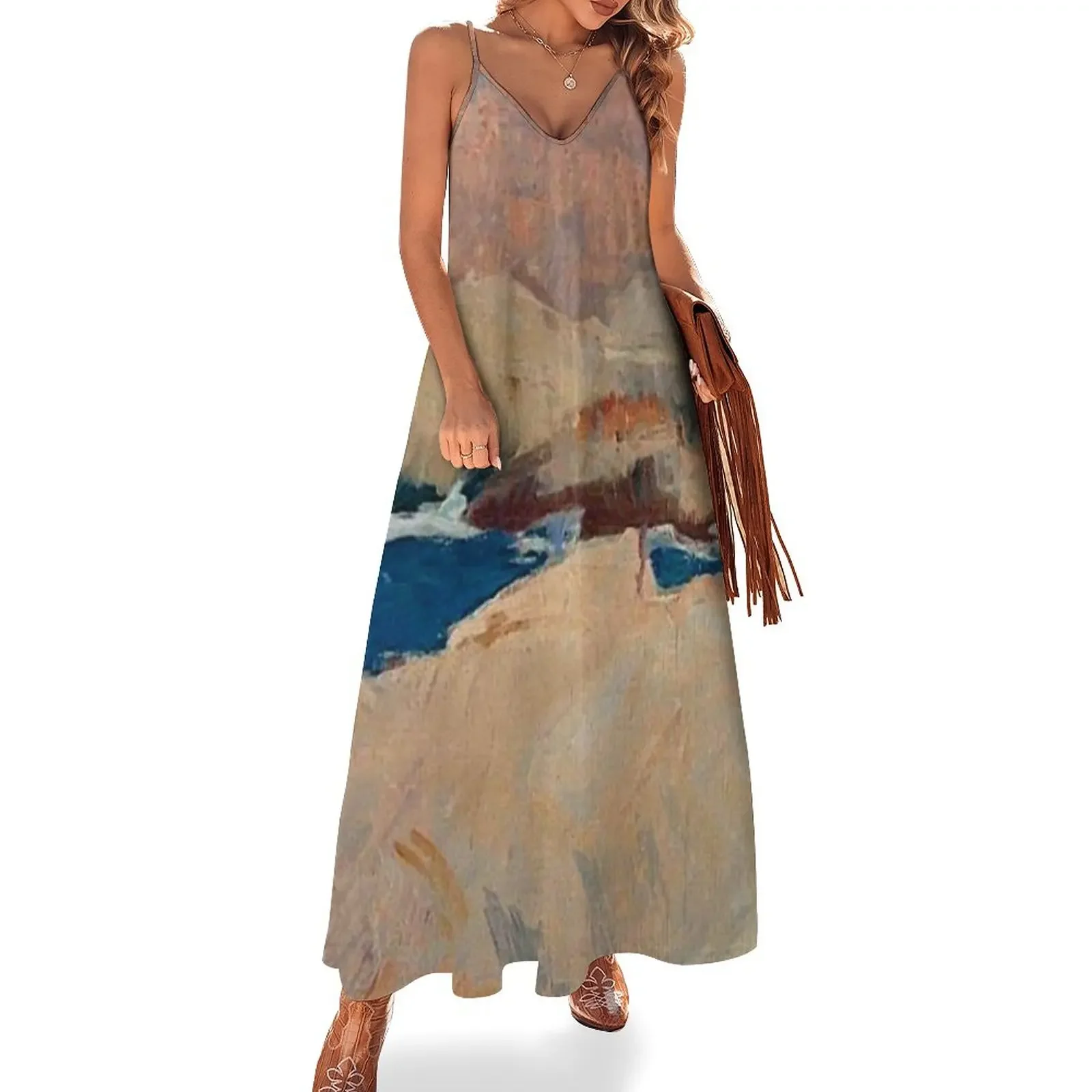 Beach by Joaquin Sorolla Print Wall Art - Stretched Canvas - Famous Painting - Coastal Scene Parents Gift H Sleeveless Dress
Beach by Joaquin Sorolla Print Wall Art - Stretched Canvas - Famous Painting - Coastal Scene Parents Gift H Sleeveless Dress