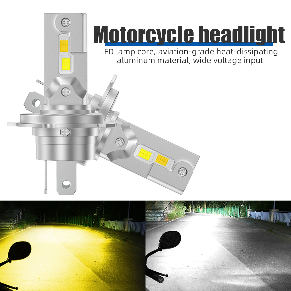 H4 BA20D P15D LED Bulbs Motorcycle Headlight Bulb 12V Super Bright Driving Lamp Dual Color Hi/Lo Beam Lamp Motorcycles Accessori
H4 BA20D P15D LED Bulbs Motorcycle Headlight Bulb 12V Super Bright Driving Lamp Dual Color Hi/Lo Beam Lamp Motorcycles Accessori