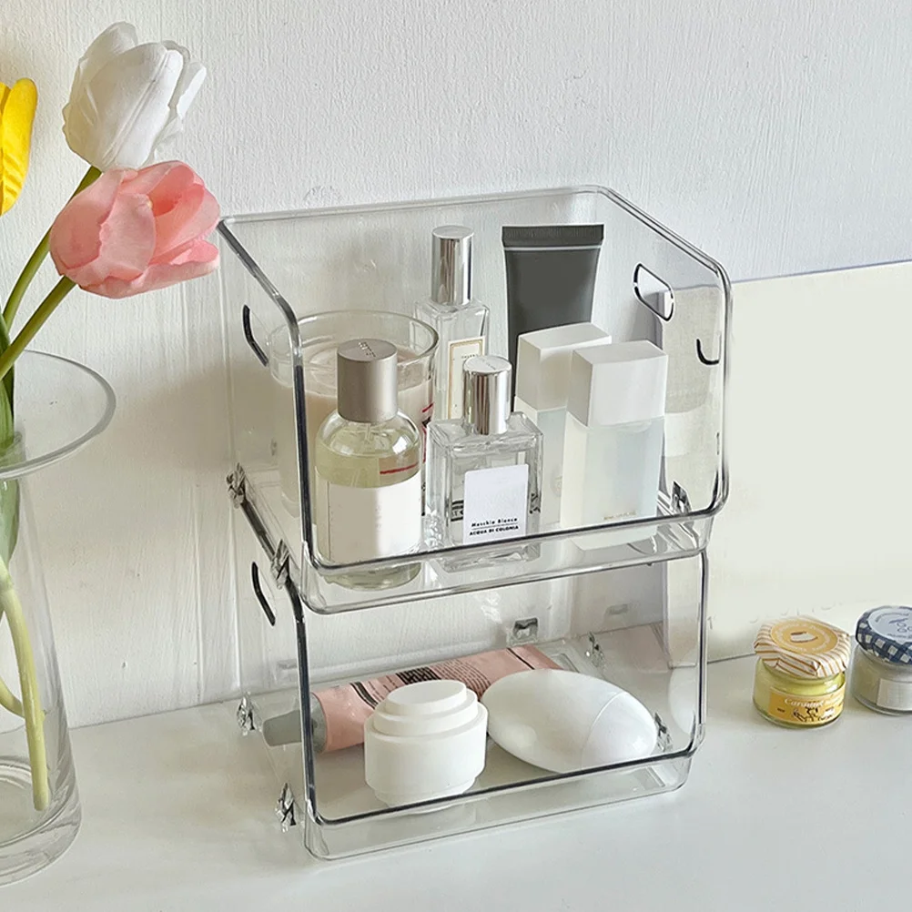 2Pcs Transparent Stackable Desktop Storage Boxes Clear Organizer Container for Makeup Cosmetics Sundries Holder Office Home
2Pcs Transparent Stackable Desktop Storage Boxes Clear Organizer Container for Makeup Cosmetics Sundries Holder Office Home