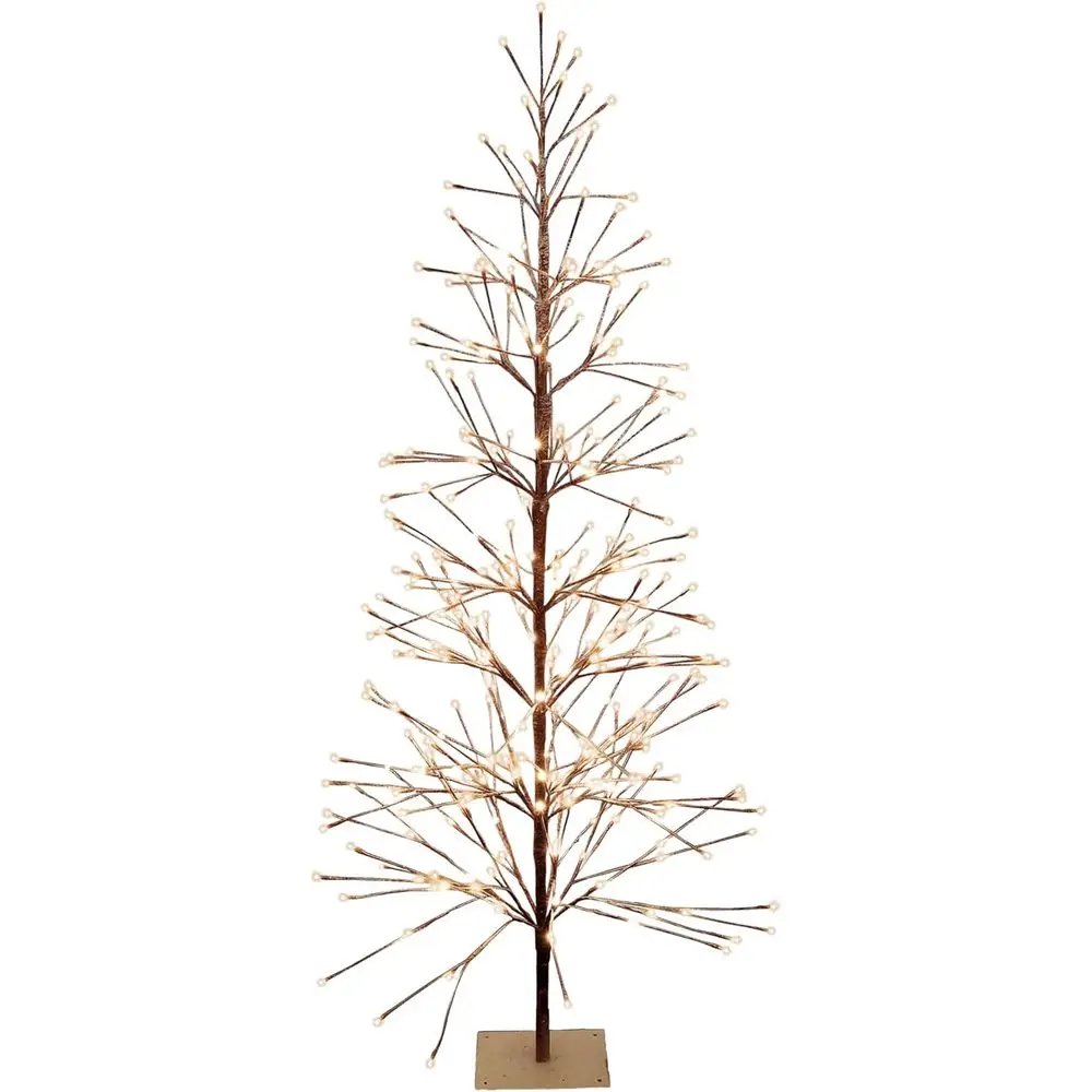 71 Tall Artificial Brown Christmas Tree with 296 Warm White LEDs, Suitable for Indoor and Outdoor Use
71 Tall Artificial Brown Christmas Tree with 296 Warm White LEDs, Suitable for Indoor and Outdoor Use