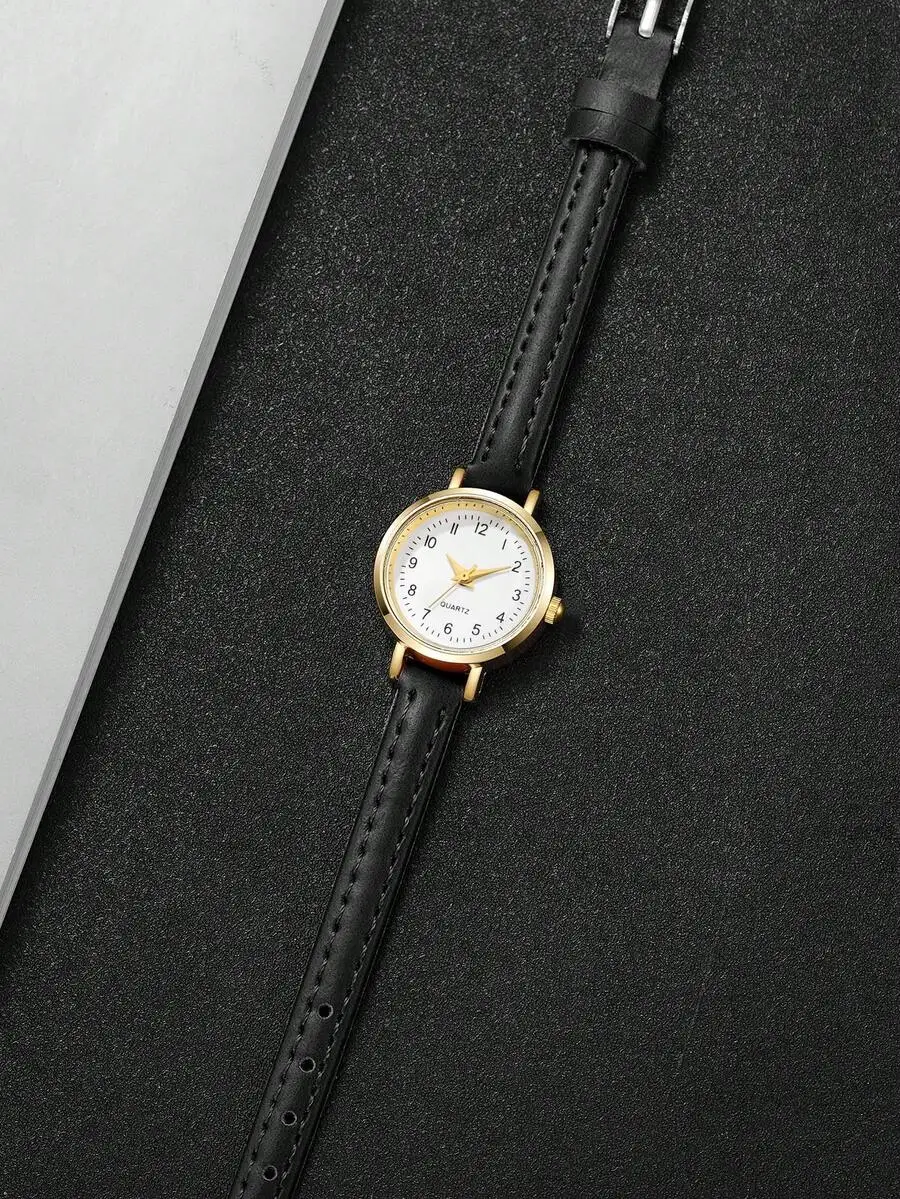 1pc Women's Minimalist Fashion Small Dial Elegant Quartz Wrist Watch, Slim Leather Band (Watch Box Not Included)
1pc Women's Minimalist Fashion Small Dial Elegant Quartz Wrist Watch, Slim Leather Band (Watch Box Not Included)