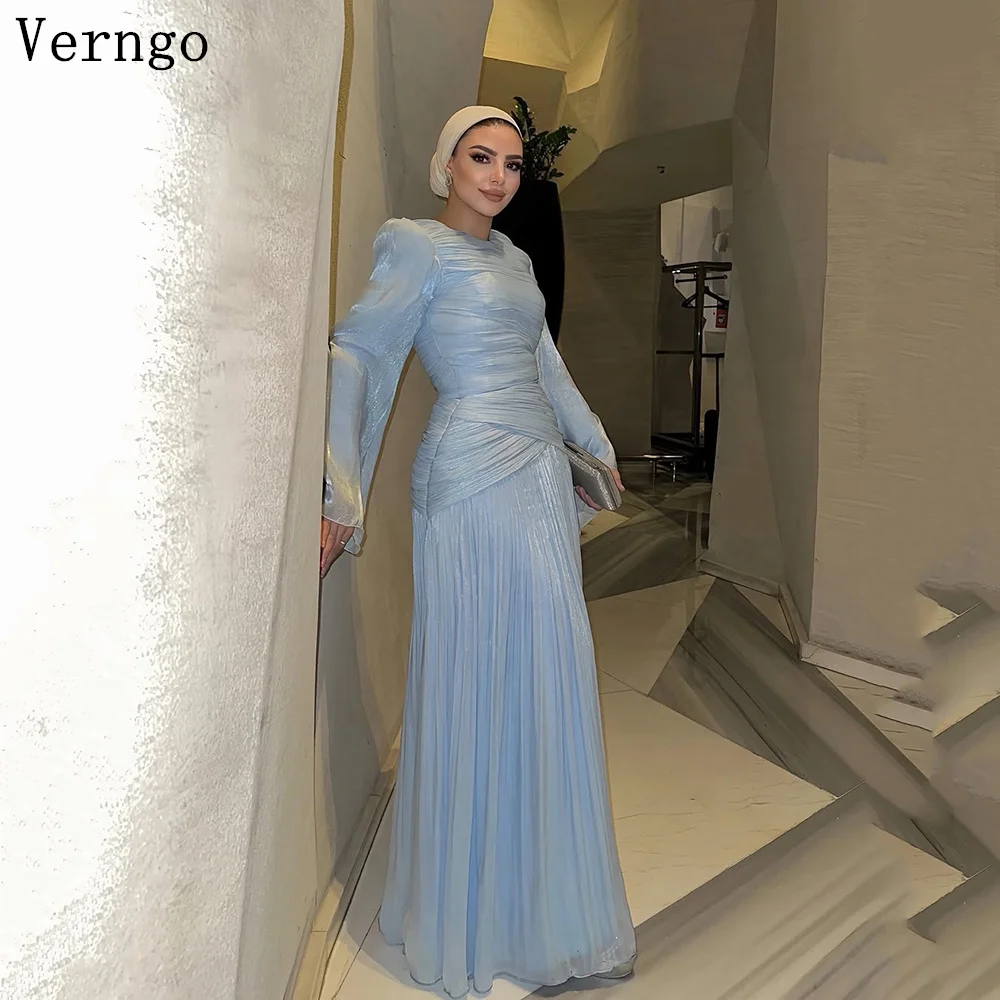 Verngo Голубое блестящее атласное вечернее платье с круглым вырезом и длинными рукавами, трапециевидное платье для торжественных случаев, элегантное платье для выпускного вечера по индивидуальному заказу
Verngo Голубое блестящее атласное вечернее платье с круглым вырезом и длинными рукавами, трапециевидное платье для торжественных случаев, элегантное платье для выпускного вечера по индивидуальному заказу