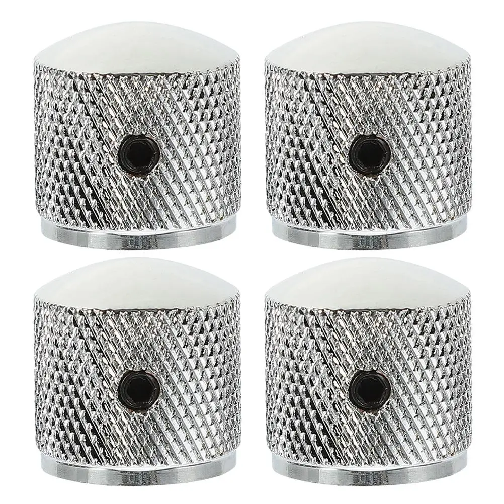 4 Pcs Metal Volume Knobs Electric Guitar Bass Instruments Parts Control Caps Sound Volume Chrome Screw Fixing Compatible
4 Pcs Metal Volume Knobs Electric Guitar Bass Instruments Parts Control Caps Sound Volume Chrome Screw Fixing Compatible