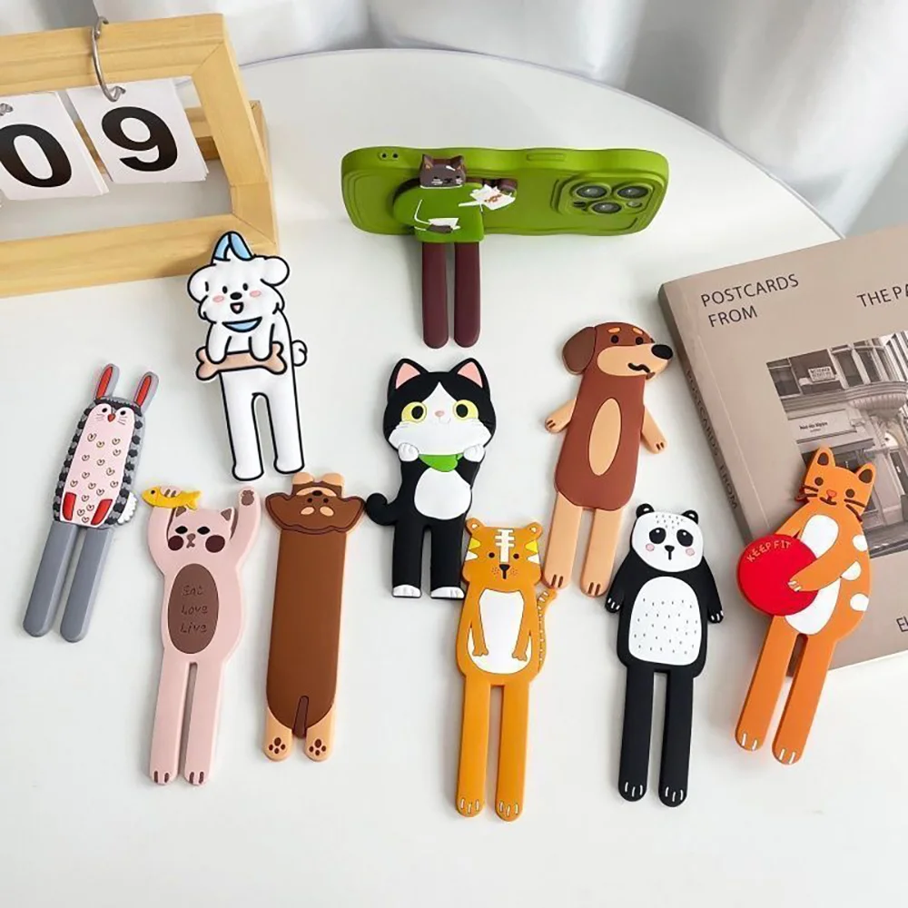 Fashionable Cartoon Animal Silicone Mobile Phone Holder Foldable Adhesive Holder Suitable For Various Mobile Phone Cases
Fashionable Cartoon Animal Silicone Mobile Phone Holder Foldable Adhesive Holder Suitable For Various Mobile Phone Cases