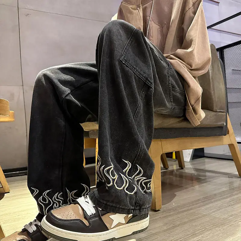 Large Size 300 Pounds American High Street Washed Vintage Embroidered Jeans Men Women 2023 New Straight Leg Long Trousers
Large Size 300 Pounds American High Street Washed Vintage Embroidered Jeans Men Women 2023 New Straight Leg Long Trousers